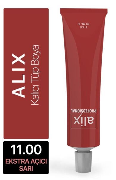 Alix Tüp Saç Boyası 11.00 Ekstra Açıcı Sarı 60 ml