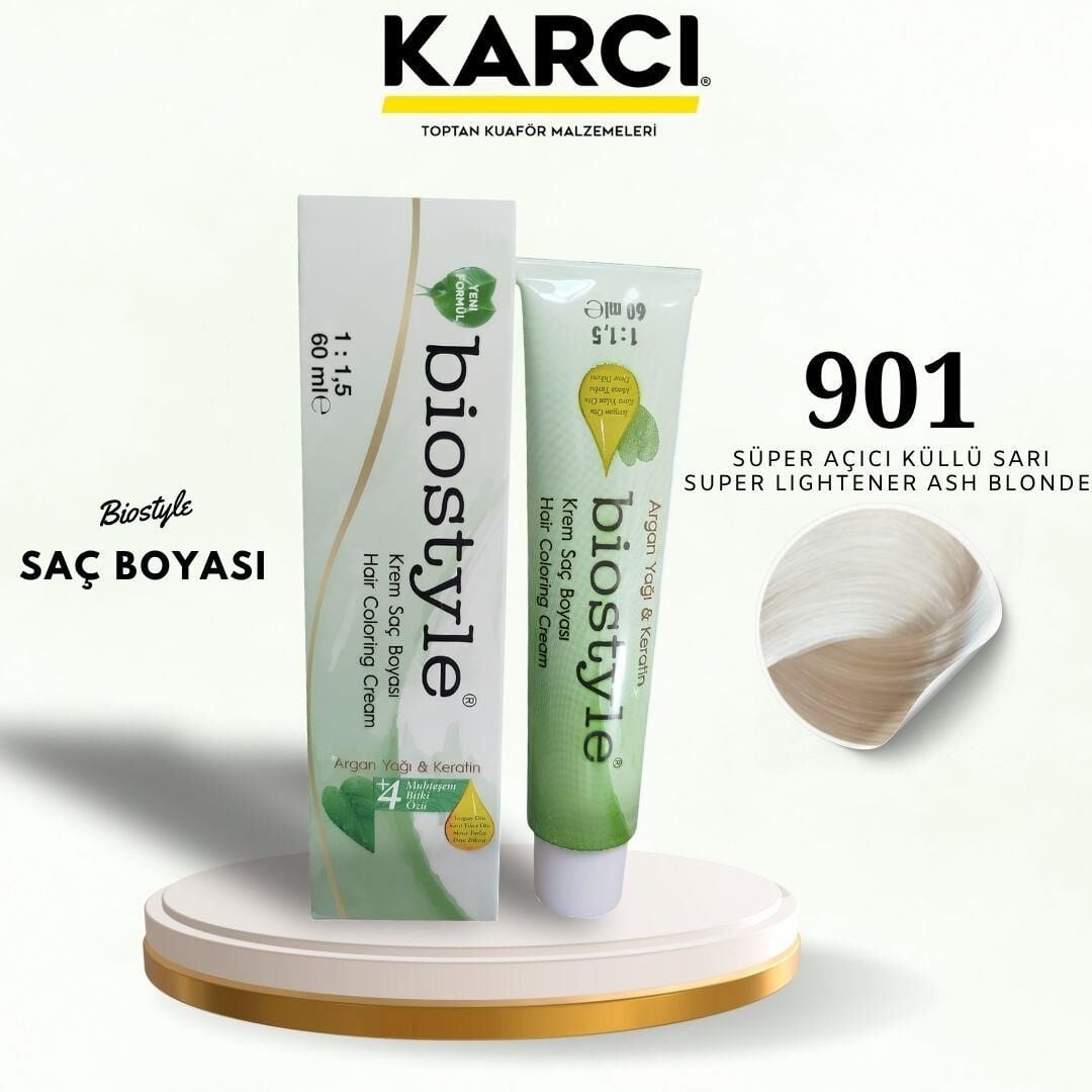 BİOSTYLE TÜP BOYA 901 SÜPER AÇICI KÜLLÜ SARI