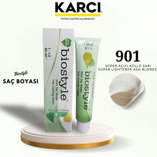 BİOSTYLE TÜP BOYA 901 SÜPER AÇICI KÜLLÜ SARI