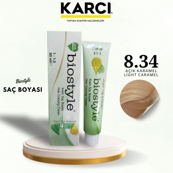 BİOSTYLE TÜP BOYA 8.34 AÇIK KARAMEL
