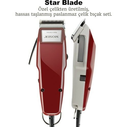 Moser 1400-0050 Saç Sakal Kesme Makinesi Tıraş Makinesi