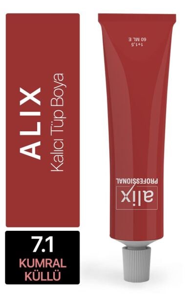 Alix Tüp Saç Boyası 7.1 Kumral Küllü 60 ml