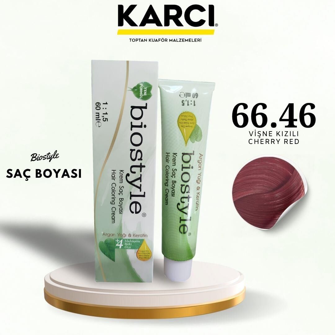 BİOSTYLE TÜP BOYA 66.46 VİŞNE KIZILI
