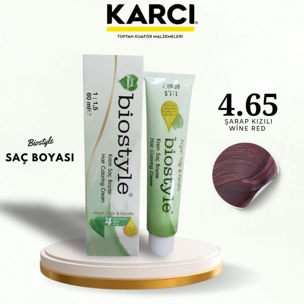 BİOSTYLE TÜP BOYA 4.65 ŞARAP KIZILI