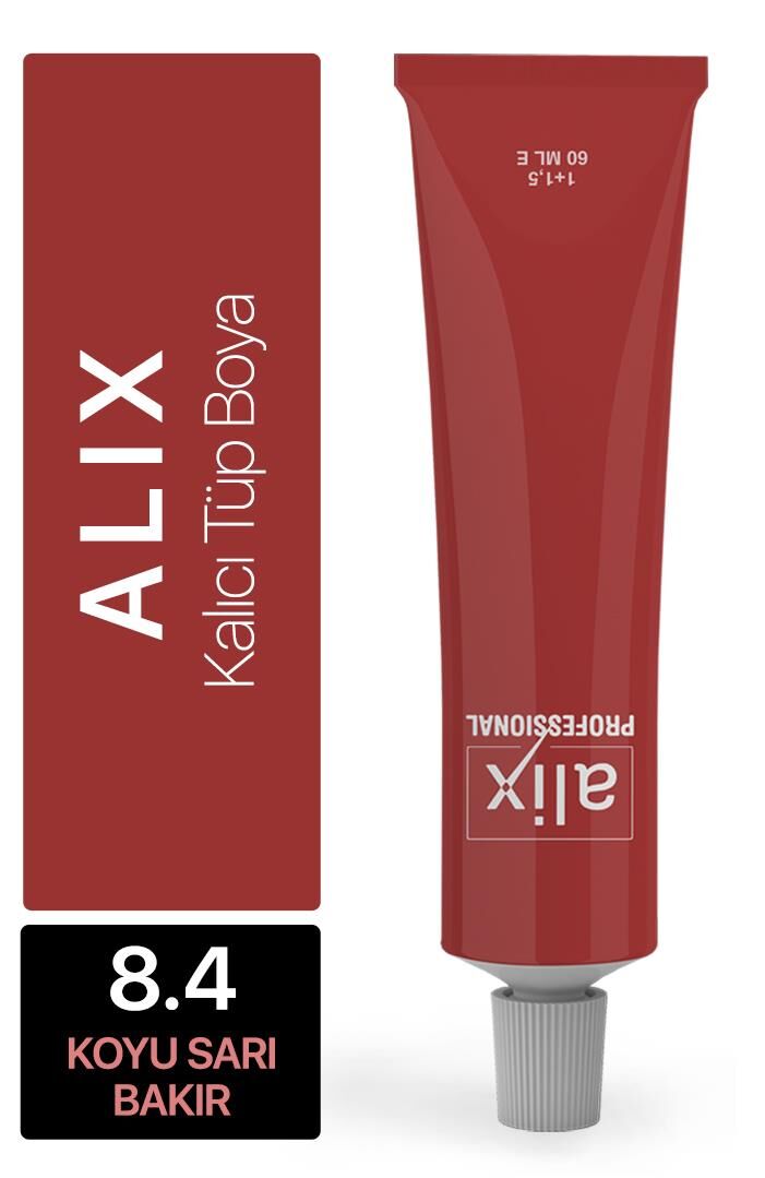 Alix Tüp Saç Boyası 8.4 Koyu Sarı Bakır 60 ml