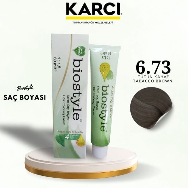 BİOSTYLE TÜP BOYA 6.73 TÜTÜN KAHVE