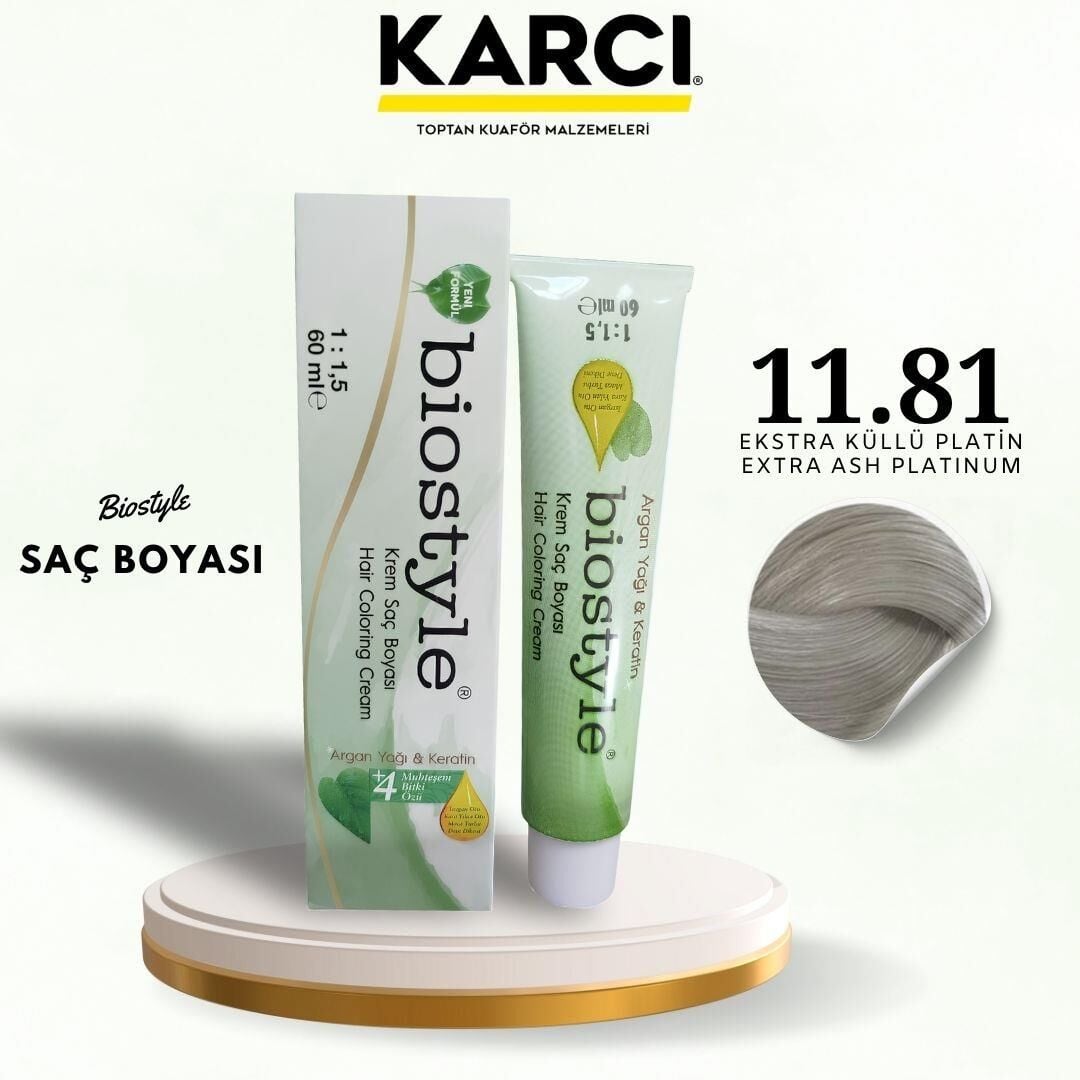 BİOSTYLE TÜP BOYA 11.81 EKSTRA KÜLLÜ PLATİN