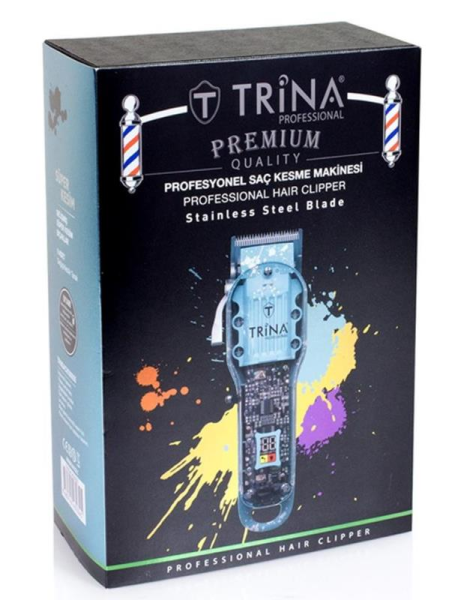 Trina Profesyonel Saç Kesme Makinesi 0055 Mavi
