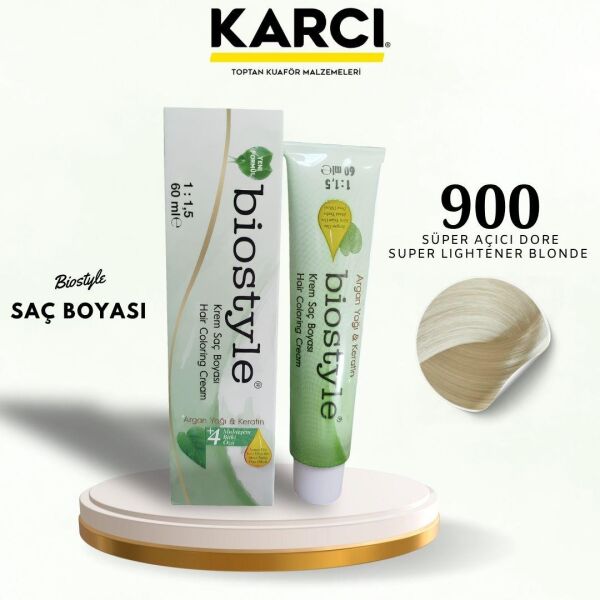 BİOSTYLE TÜP BOYA 900 SÜPER AÇICI DORE