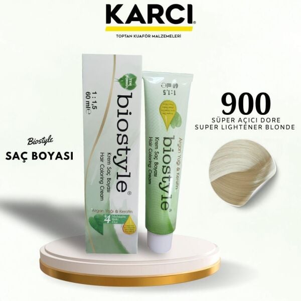 BİOSTYLE TÜP BOYA 900 SÜPER AÇICI DORE