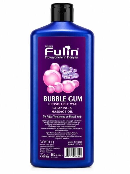 Fulin Ağda Temizleme Masaj Yağı Bubble Gum 700 ml