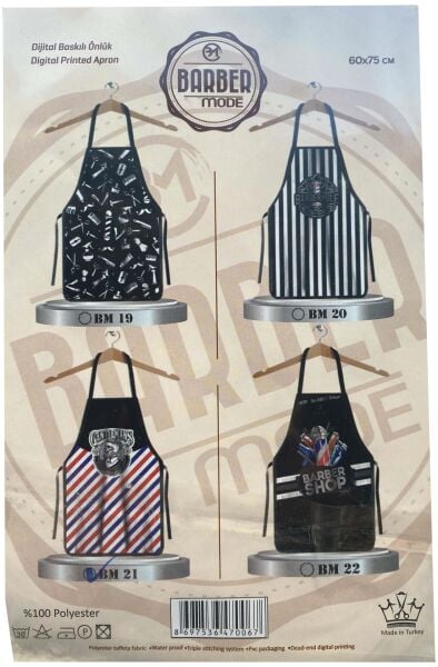 Kuatek Dijital Baskılı Kuaför Boya Önlüğü