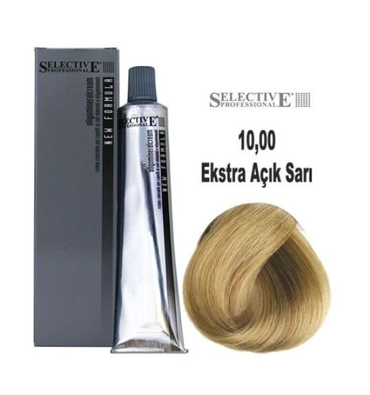 Selective Professional Tüp Saç Boyası 10.00 Ekstra Açık Sarı 60 ml