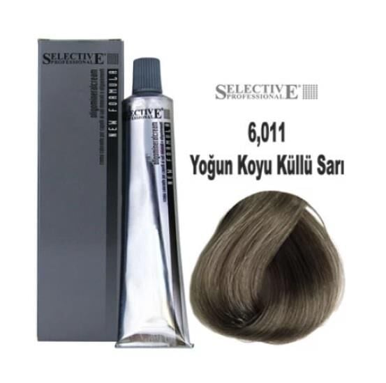 Selective Professional Tüp Saç Boyası 6.011 Yoğun Küllü Koyu Sarı 60 ml