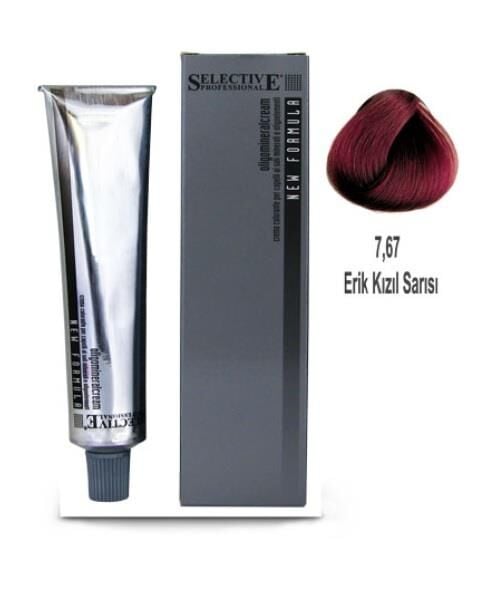 Selective Professional Tüp Saç Boyası 7.67 Erik Kızılı 60 ml