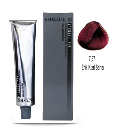 Selective Professional Tüp Saç Boyası 7.67 Erik Kızılı 60 ml