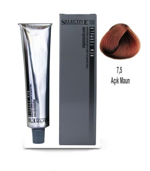 Selective Tüp Saç Boyası 7.5 Açık Mahogany 60 ml