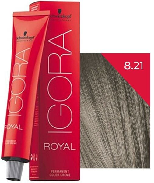 Schwarzkopf Igora Royal Saç Boyası 8.21 Açık Kumral Küllü Sandre 60 ml