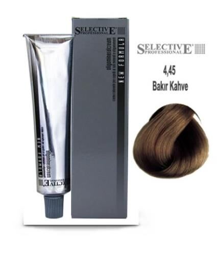 Selective Tüp Saç Boyası 4.45 Mahogany Bakır Kahve 60 ml