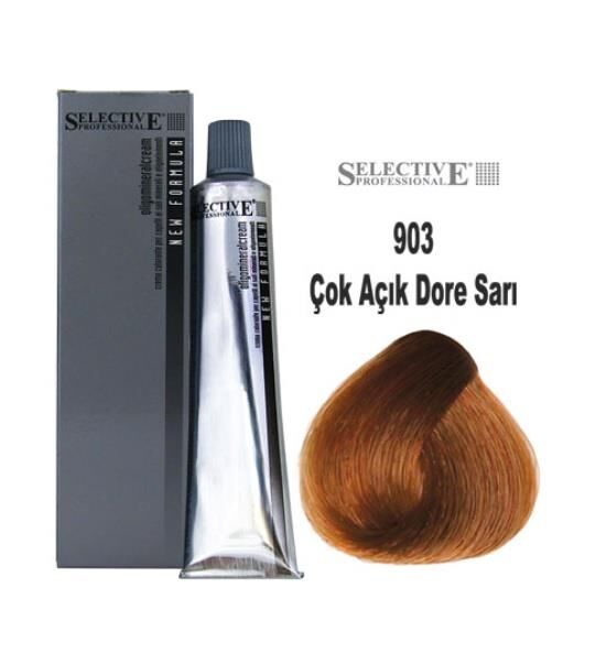 Selective Tüp Saç Boyası 903 Çok Açık Dore Sarı 60 ml