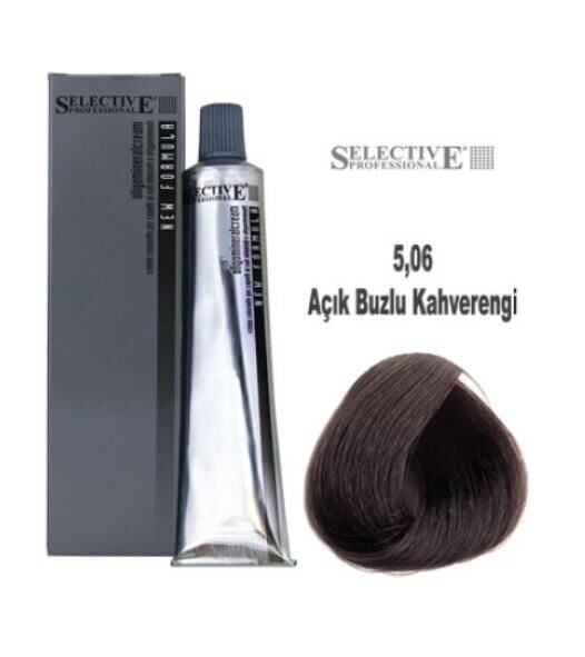 Selective Professional Tüp Saç Boyası 5.06 Açık Buzlu Kahverengi 60 ml