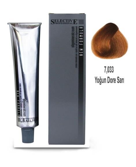 Selective Professional Tüp Saç Boyası 7.033 Yoğun Dore Sarı 60 ml