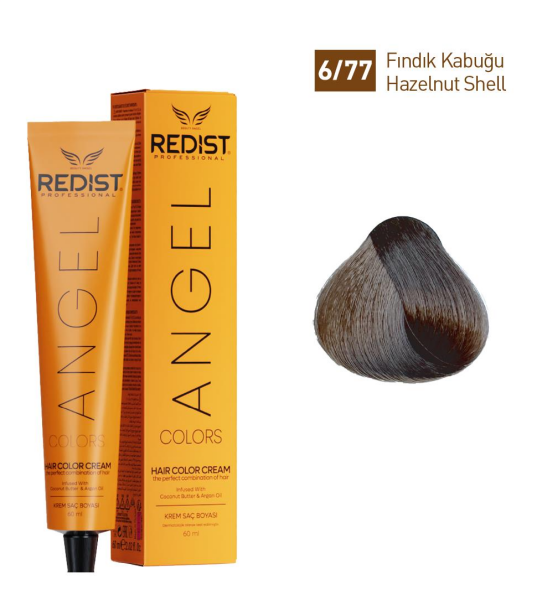 Redist Angel Tüp Saç Boyası 6.77 Fındık Kabuğu