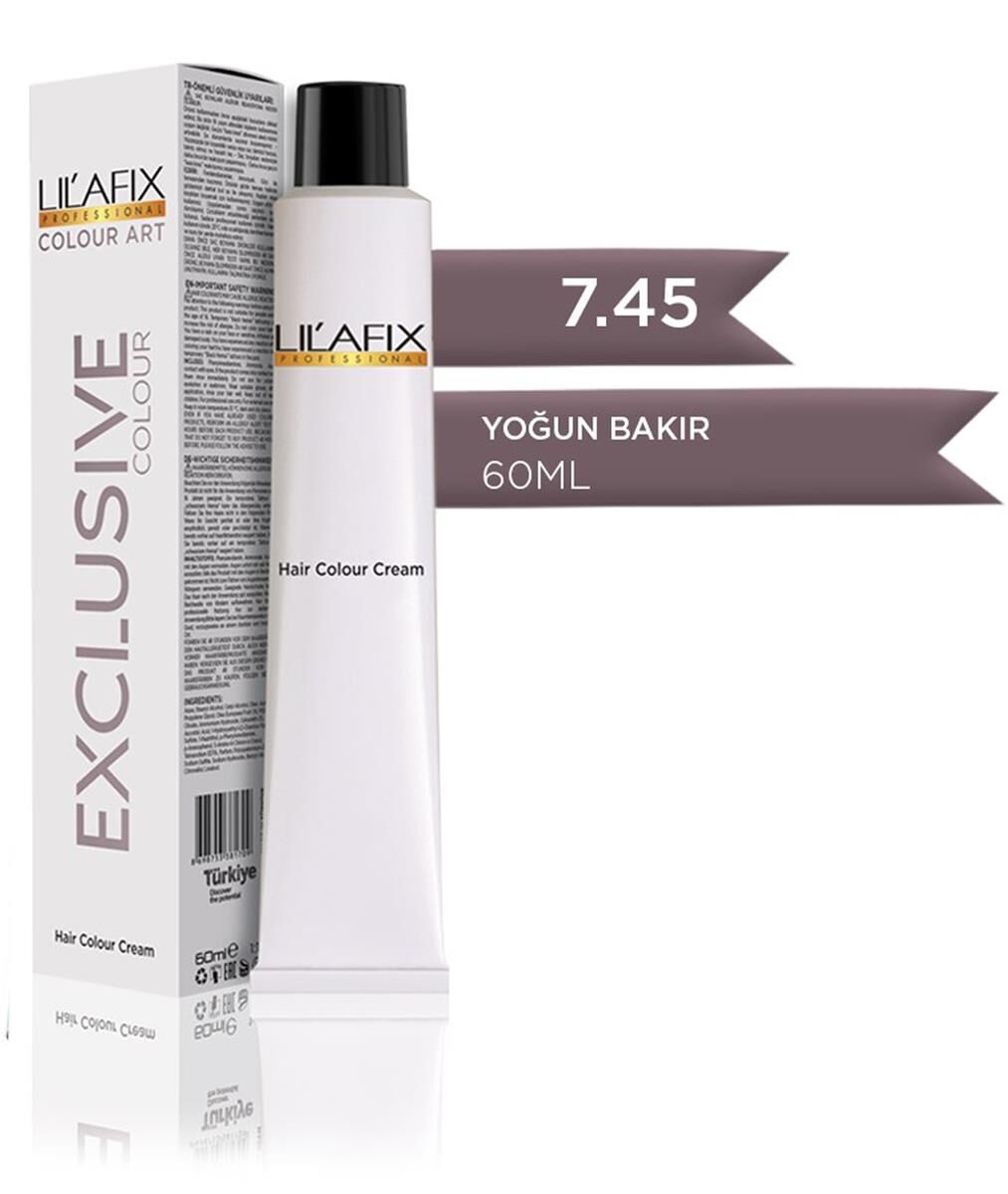 Lilafix Krem Tüp Saç Boyası 7.45 Exclusive Yoğun Bakır 60 ml