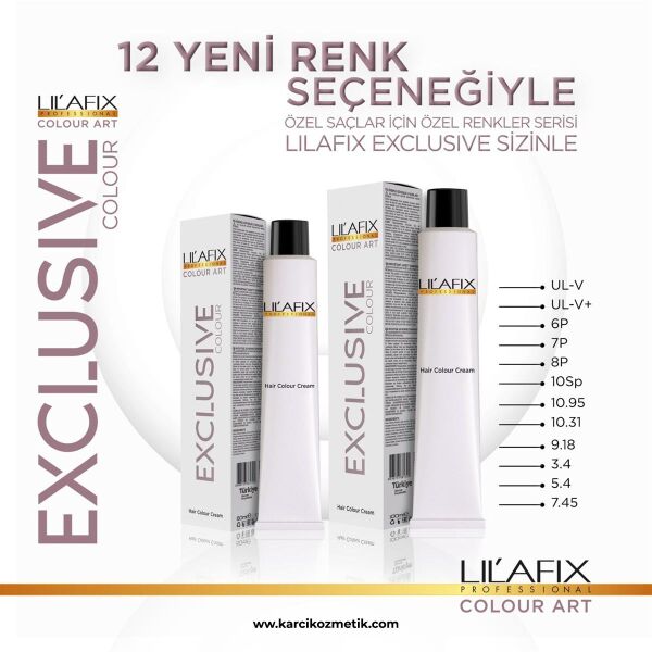 Lilafix Krem Tüp Saç Boyası 7.45 Exclusive Yoğun Bakır 60 ml
