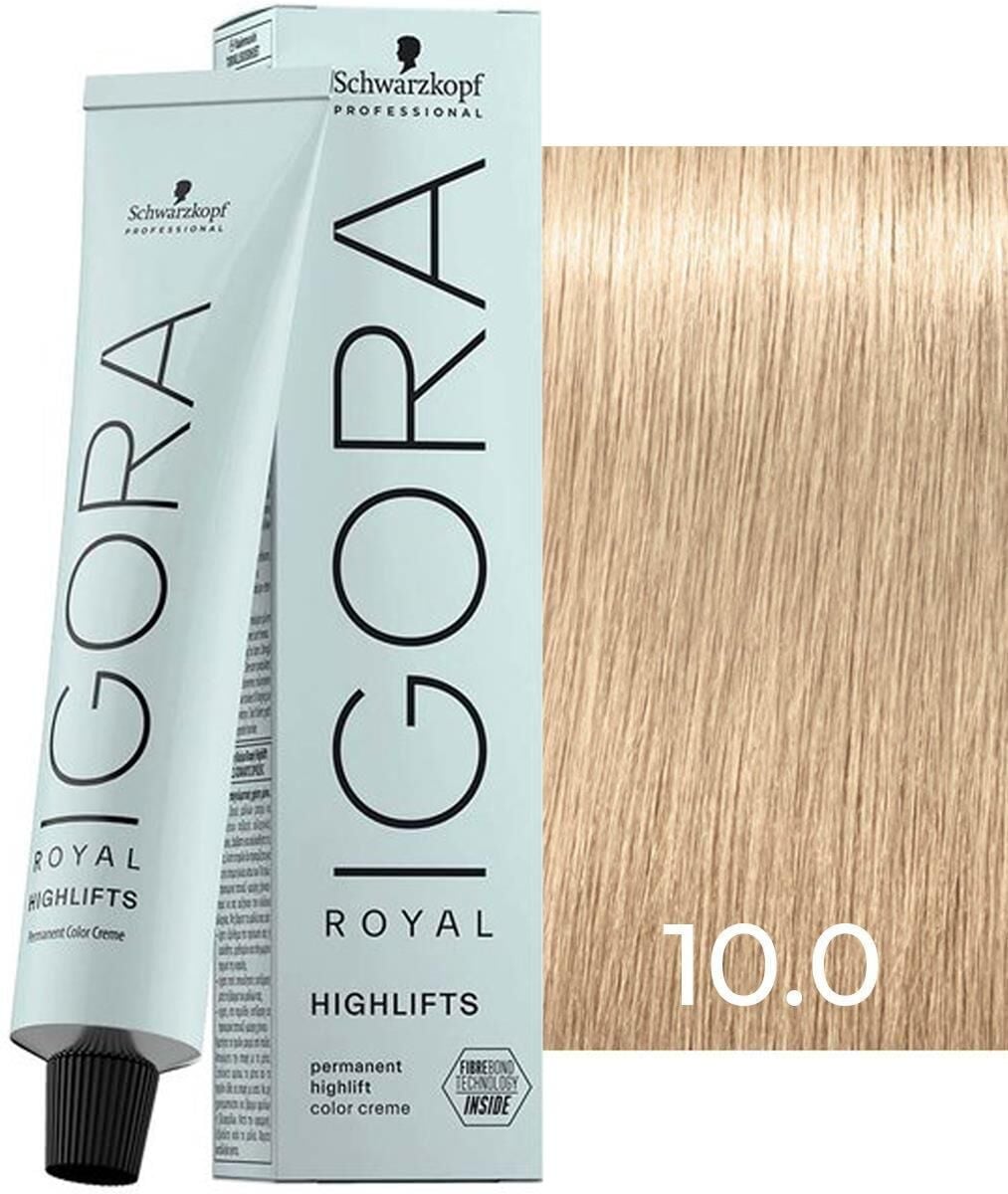 Schwarzkopf Igora Royal Highlifts Saç Boyası 10.0 Ultra Sarı Açıcı 60ml