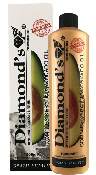 Diamonds Complex Keratin ve Avokado Yağı Brezilya Fönü Keratin Jel 1000 ml