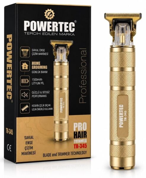 Powertec TR-345 Profesyonel Sakal Ense Çizim Tıraş Makinesi