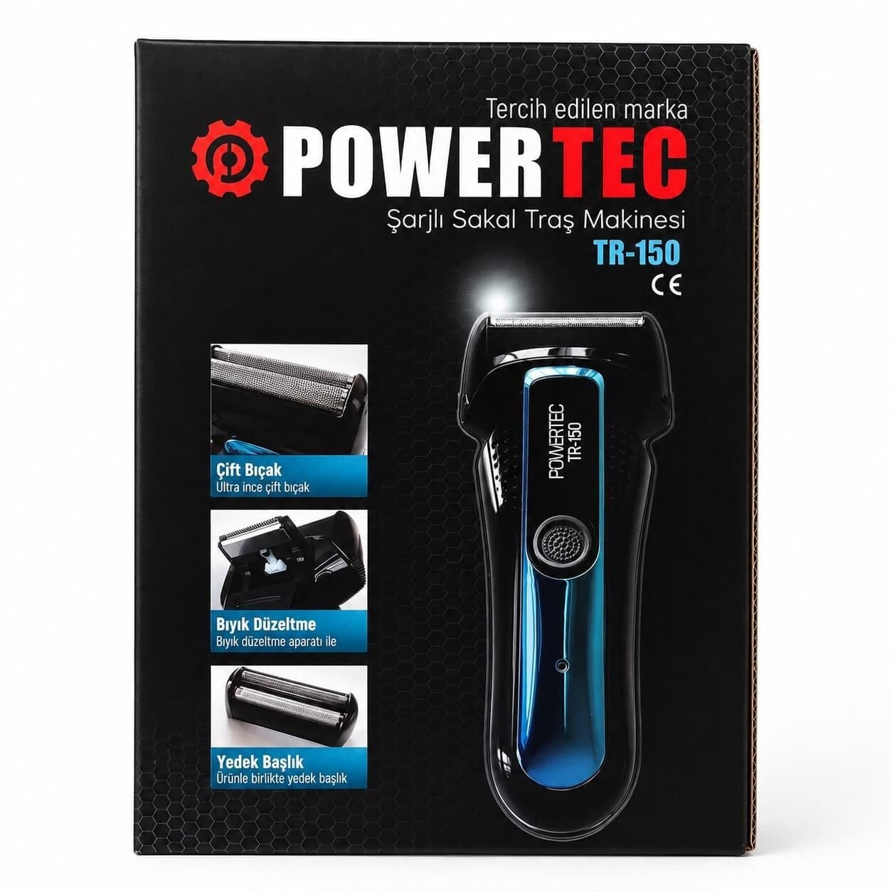 Powertec TR-150 Profesyonel Günlük Sakal Tıraş Makinesi