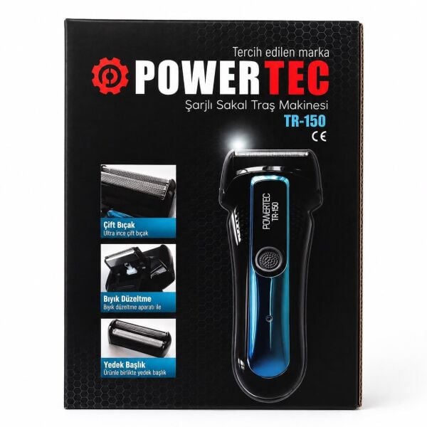 Powertec TR-150 Profesyonel Günlük Sakal Tıraş Makinesi
