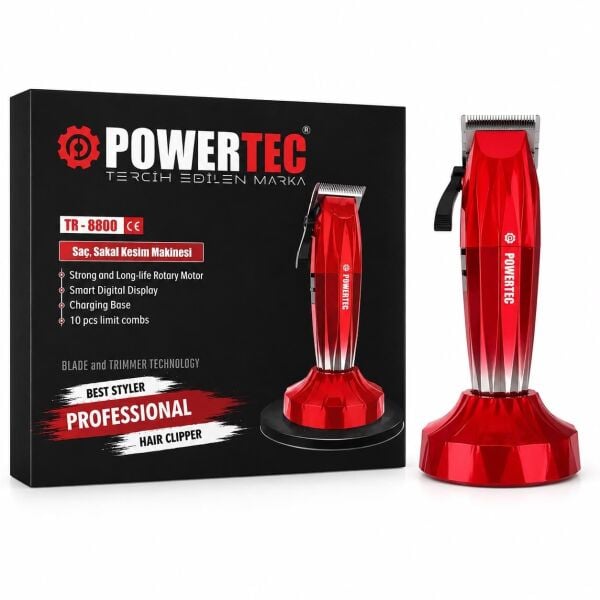 Powertec TR-8800 Profesyonel Saç Sakal Tıraş Makinesi