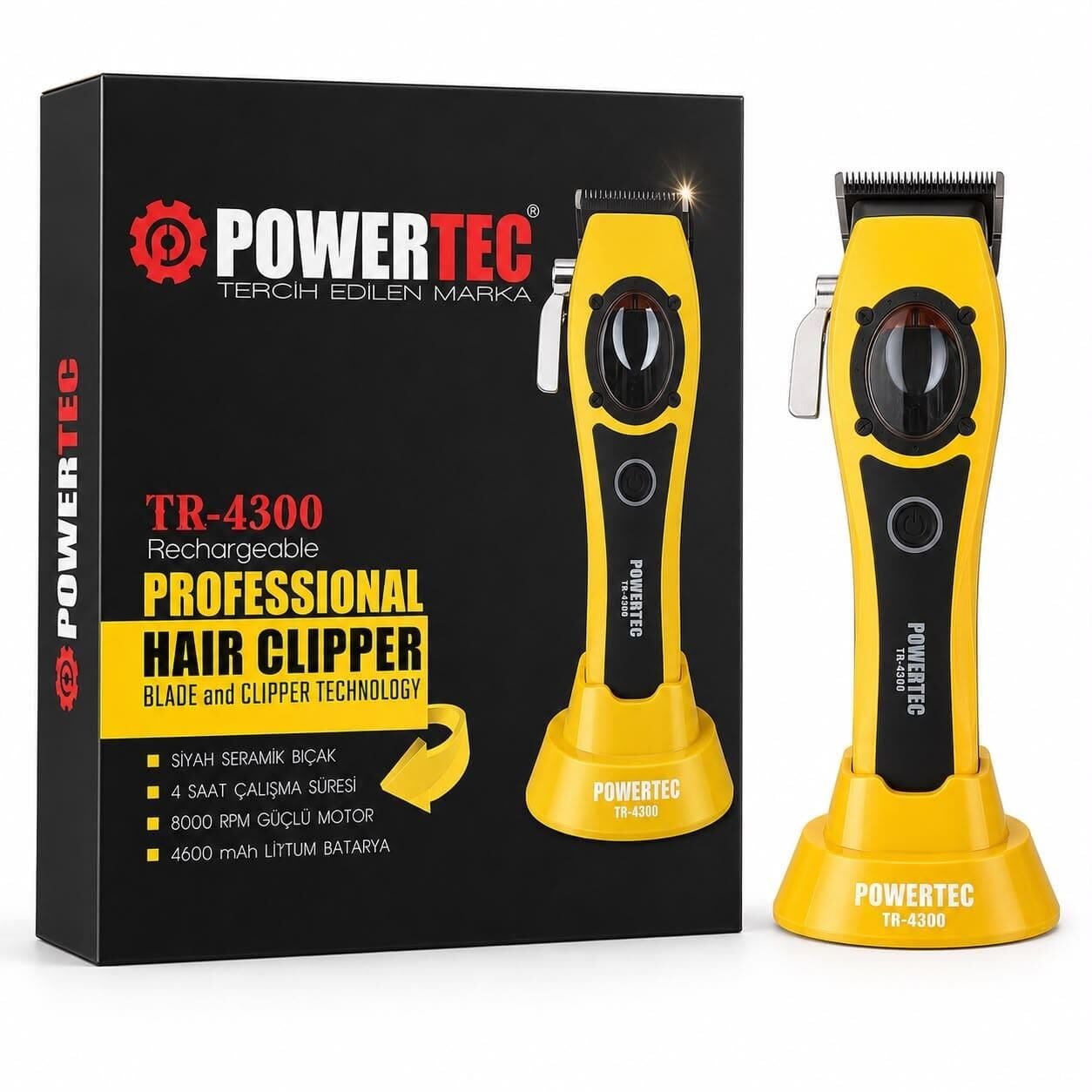 Powertec TR-4300 Profesyonel Saç Sakal Tıraş Makinesi