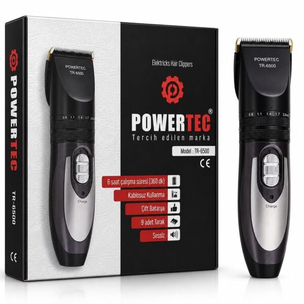 Powertec TR-6500 Profesyonel Saç Sakal Tıraş Makinesi