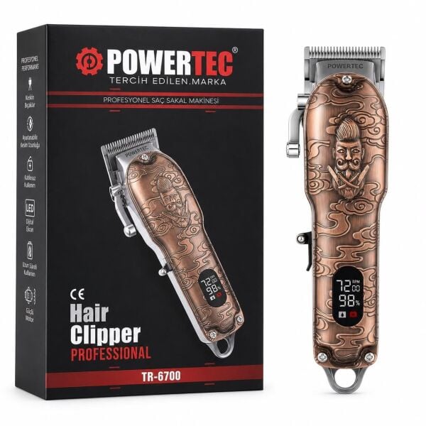 Powertec TR-6700 Profesyonel Saç Sakal Tıraş Makinesi