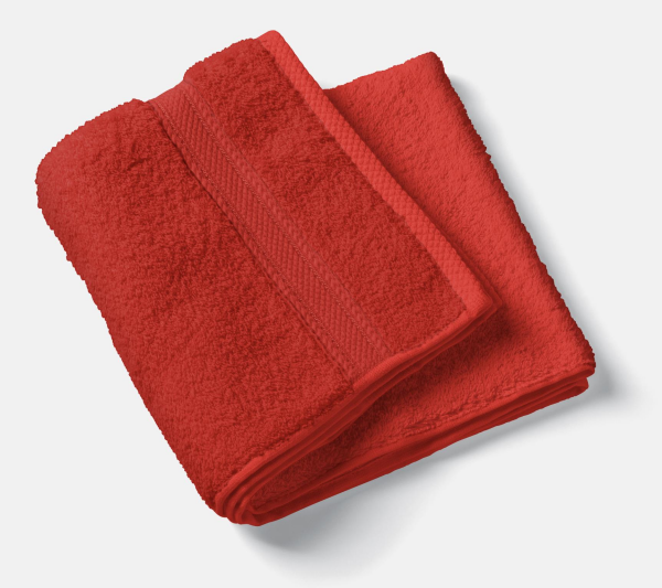 Kırmızı Boya Tutmaz Kuaför Havlusu 12'li